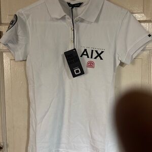 AIX White Polo Shirt